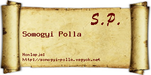 Somogyi Polla névjegykártya